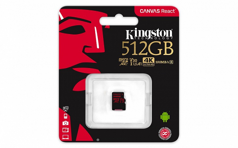 Представлены карты памяти Kingston Canvas React microSD